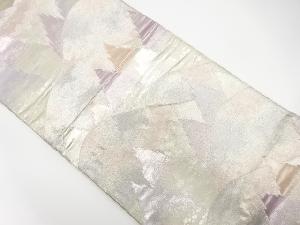 アンティーク　遠山に樹木模様織り出し袋帯（着用可）